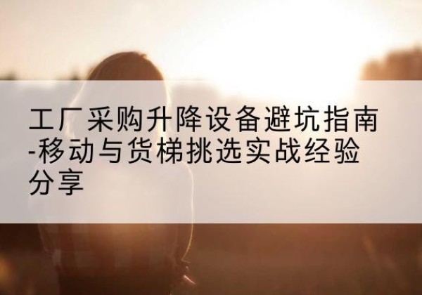 靖边移动式升降机怎么选-工厂采购升降设备避坑指南-移动与货梯挑选实战经验分享